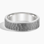 Brooks 6.5mm Black Wedding Ring White Gold 18k Wedding Band