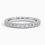 French Pavé Eternity Diamond Ring (1 ct. tw.) Platinum Eternity Band