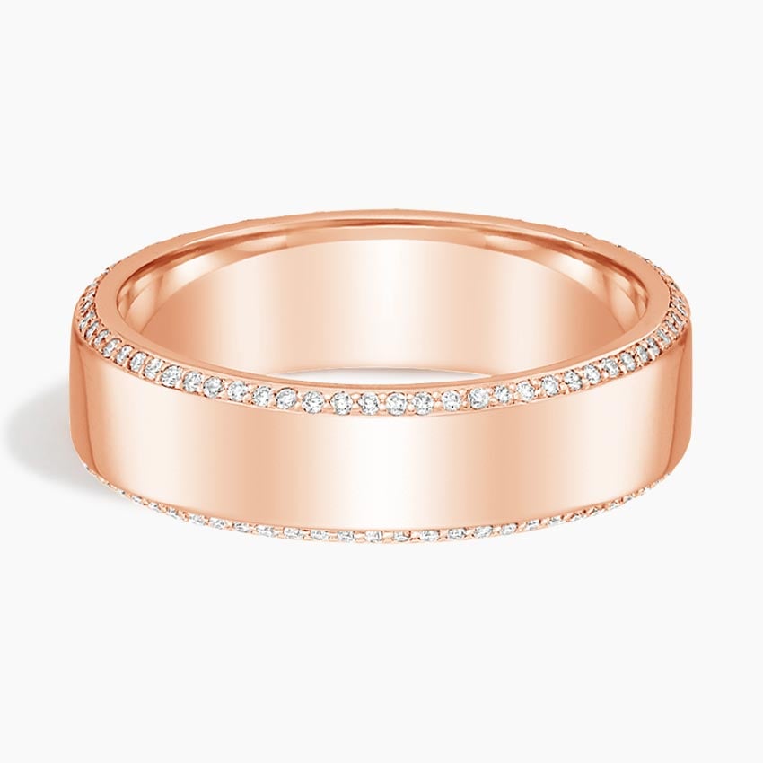 Avalon Eternity Diamond 6mm Wedding Ring (2/5 ct. tw.) Rose Gold 18k Eternity Band