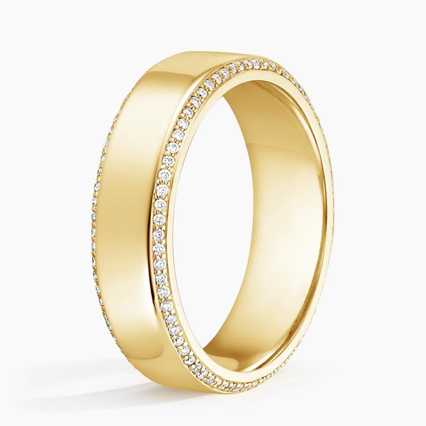 Avalon Eternity Diamond 6mm Wedding Ring (2/5 ct. tw.) Yellow Gold 18k Eternity Band