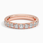 Ellora Half Coverage Diamond Ring (7/8 ct. tw.) Rose Gold 18k Wedding Band