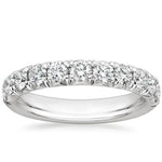 Ellora Half Coverage Diamond Ring (7/8 ct. tw.) Platinum Wedding Band