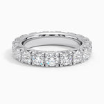 French Pavé Eternity Diamond Ring (3 ct. tw.) Platinum Eternity Band