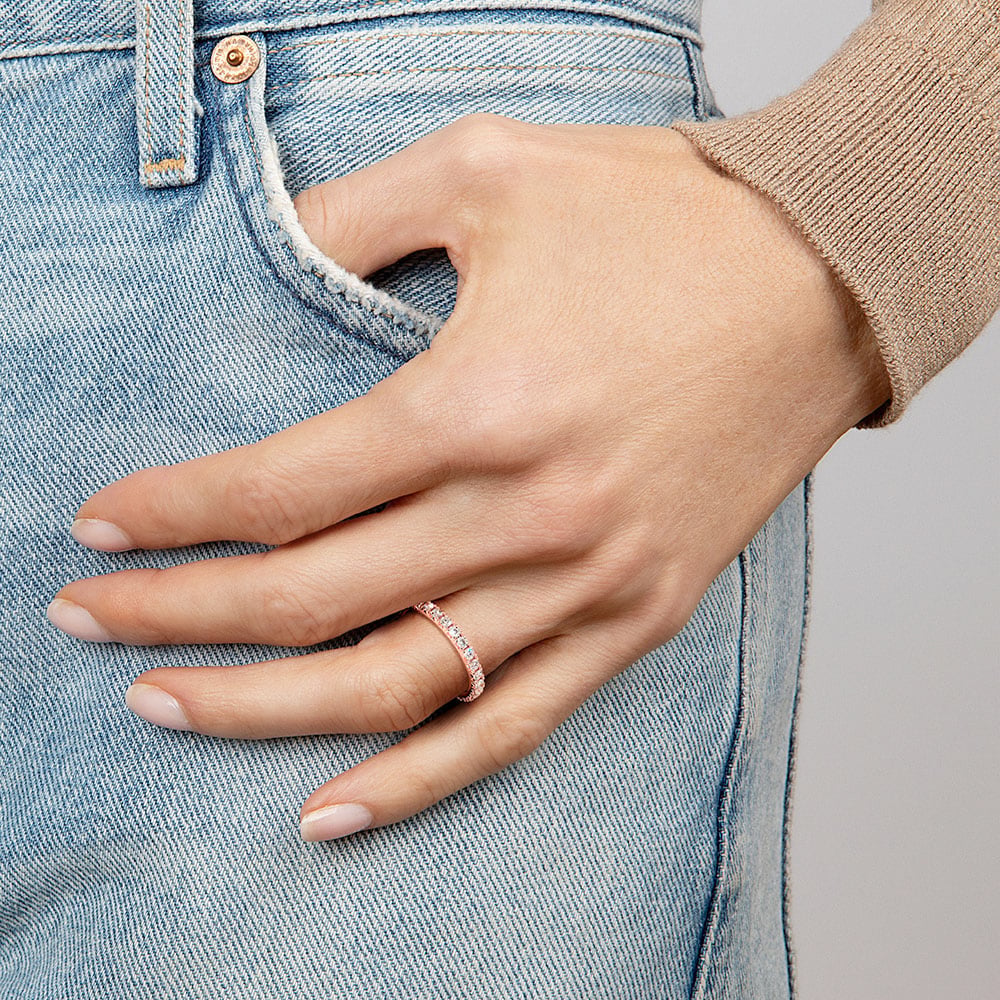 Sienna Eternity Diamond Ring (7/8 ct. tw.) Rose Gold 18k Eternity Band
