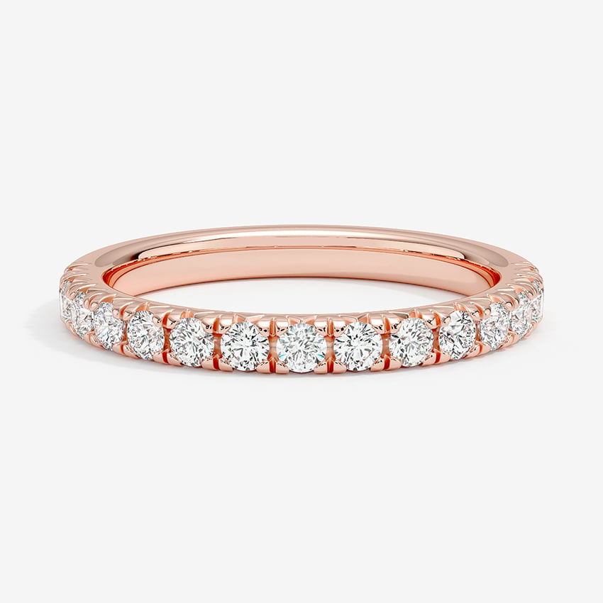 Sienna Half Coverage Diamond Ring (1/2 ct. tw.) Rose Gold 18k Wedding Band
