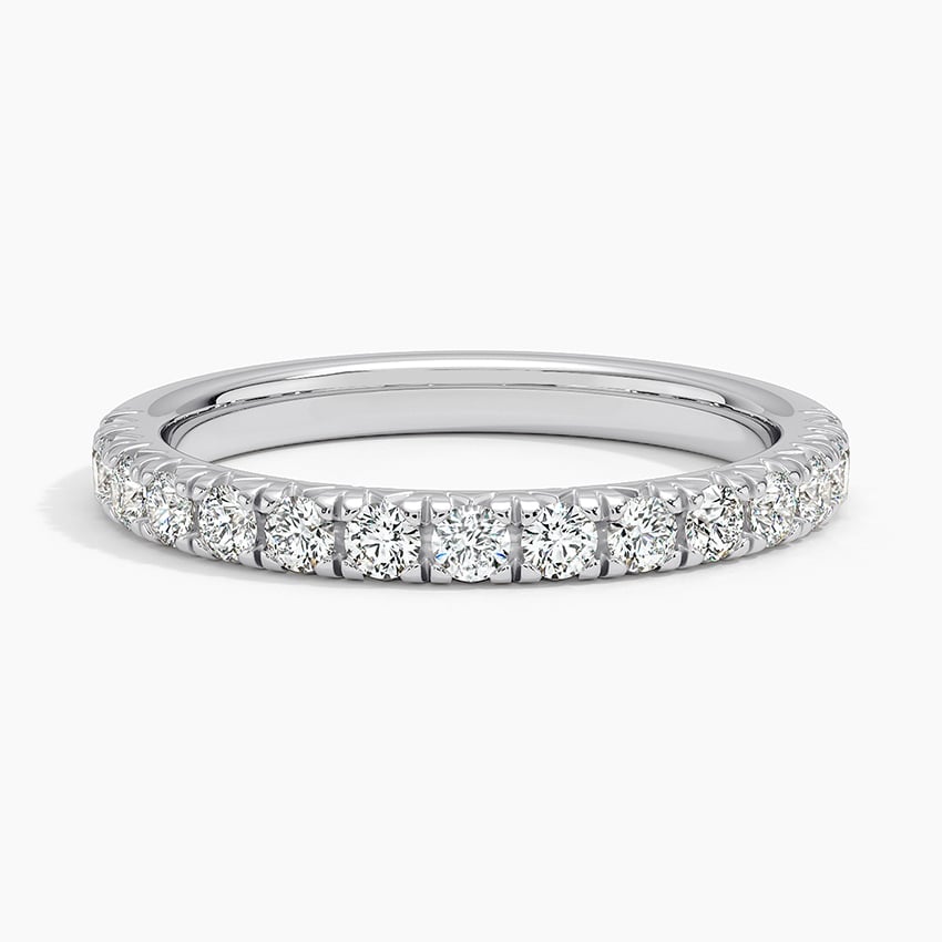 Sienna Half Coverage Diamond Ring (1/2 ct. tw.) Platinum Wedding Band