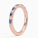 Sienna Sapphire and Diamond Ring (1/5 ct. tw.) Rose Gold 18k Wedding Band