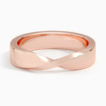 Mobius 5mm Wedding Ring Rose Gold 18k Wedding Band