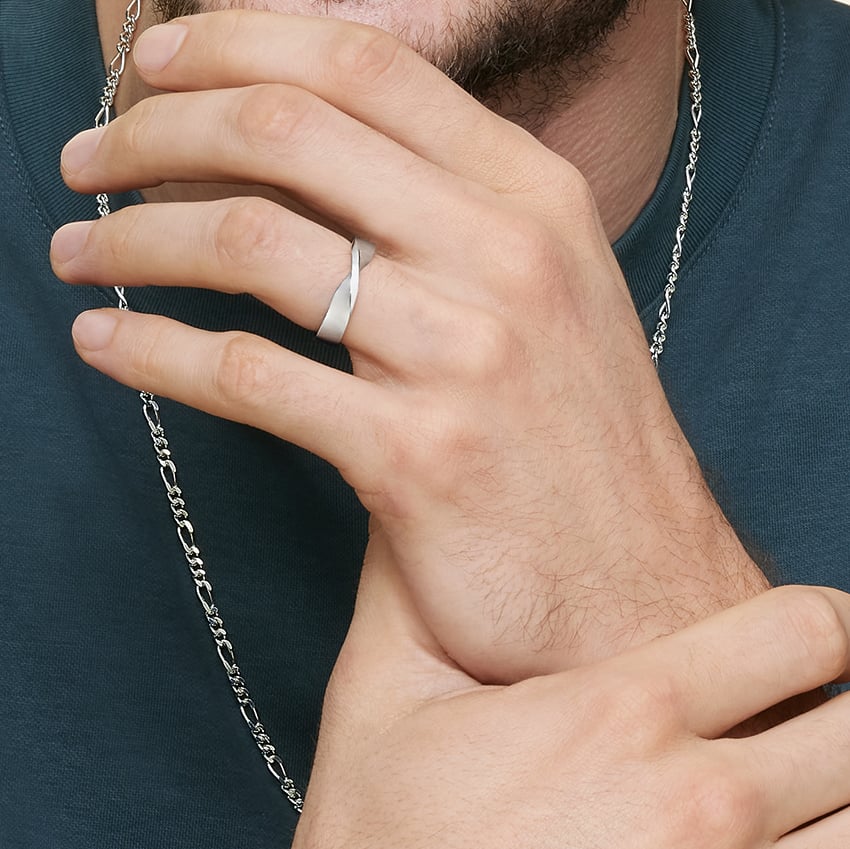 Mobius 5mm Wedding Ring Platinum Wedding Band