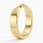Mobius 5mm Wedding Ring Yellow Gold 18k Wedding Band