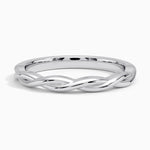 Twisted Vine Ring Platinum Wedding Band