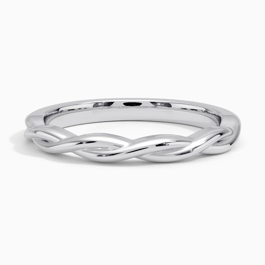 Twisted Vine Ring Platinum Wedding Band