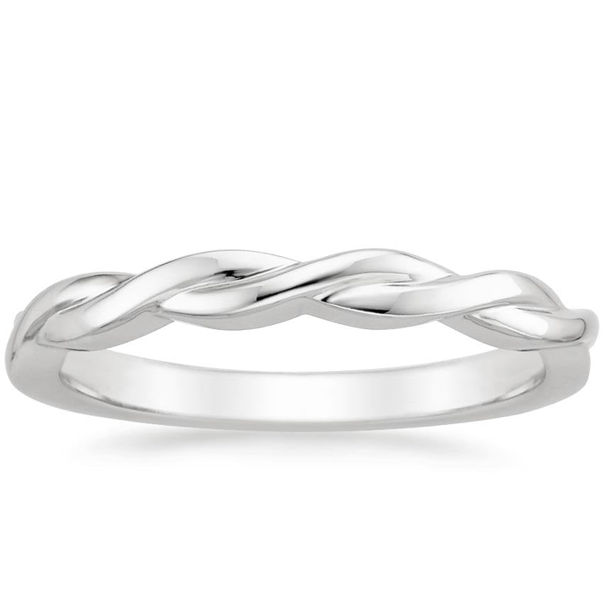 Twisted Vine Ring Platinum Wedding Band