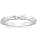 Twisted Vine Ring Platinum Wedding Band