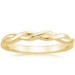 Twisted Vine Ring Yellow Gold 18k Wedding Band