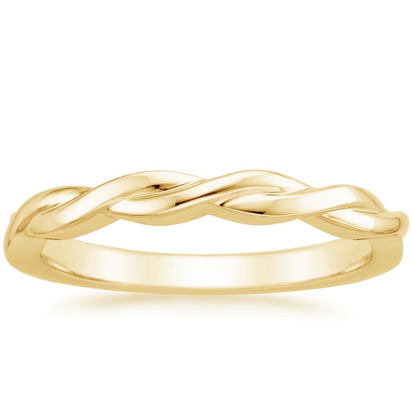 Twisted Vine Ring Yellow Gold 18k Wedding Band