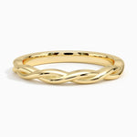 Twisted Vine Ring Yellow Gold 18k Wedding Band