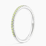 Luxe Ballad Peridot Ring Platinum Wedding Band