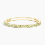 Luxe Ballad Peridot Ring Yellow Gold 18k Wedding Band