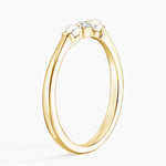 Marlene Freshwater Cultured Pearl and Diamond Ring Yellow Gold 18k Wedding Band
