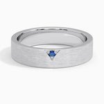 Andreas Sapphire 5mm Wedding Ring Platinum Wedding Band