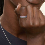 Luxe Ballad Sapphire Ring Platinum Wedding Band