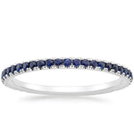 Luxe Ballad Sapphire Ring Platinum Wedding Band