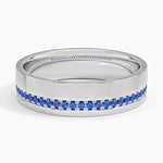 Austin Sapphire 5.5mm Wedding Ring Platinum Wedding Band