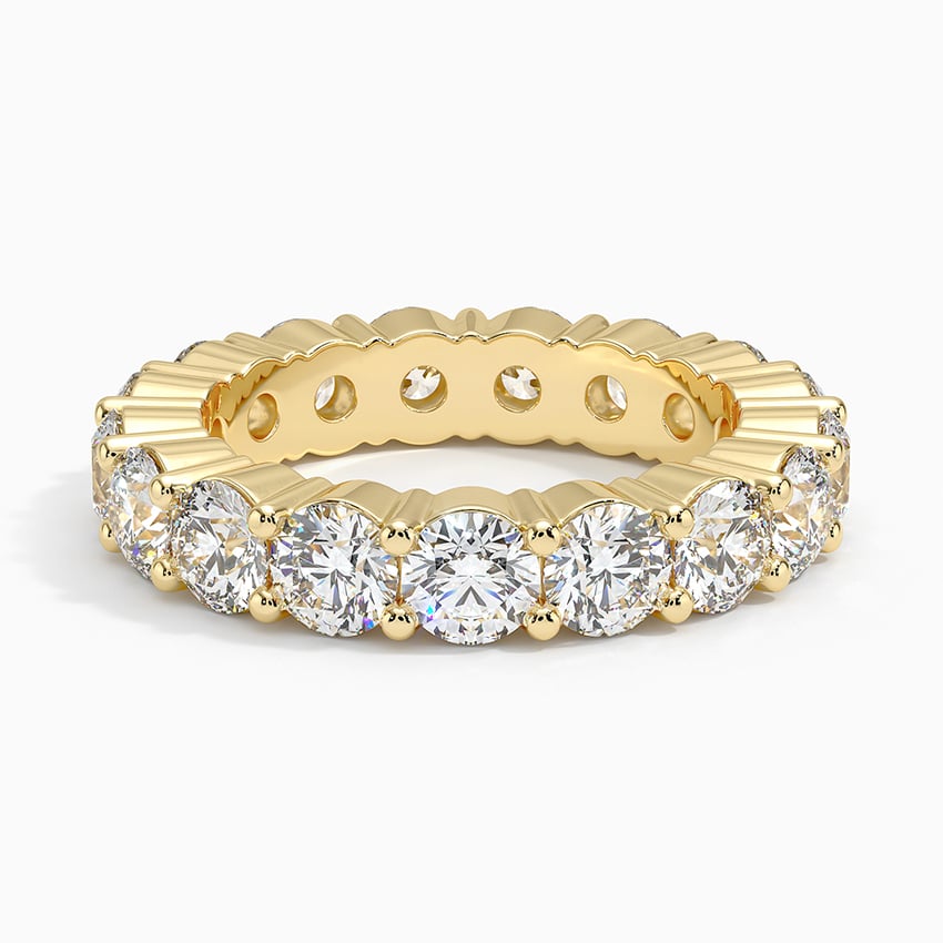 Eternity Diamond Ring (4 ct. tw.) Yellow Gold 18k Eternity Band