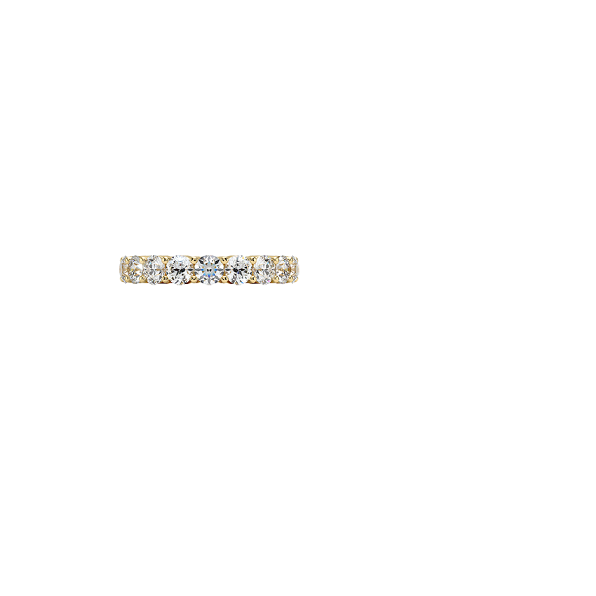 Eternity Diamond Ring (3 ct. tw.) Yellow Gold 18k Eternity Band