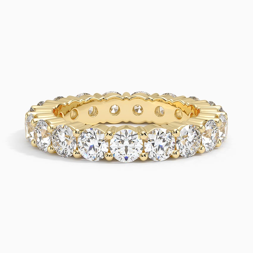 Eternity Diamond Ring (3 ct. tw.) Yellow Gold 18k Eternity Band