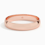 Slim Profile 4mm Wedding Ring Rose Gold 18k Wedding Band