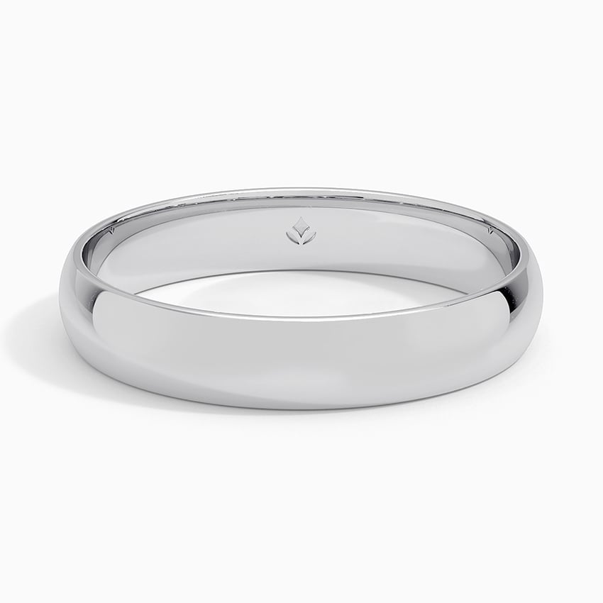 Slim Profile 4mm Wedding Ring Platinum Wedding Band