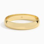 Slim Profile 4mm Wedding Ring Yellow Gold 18k Wedding Band