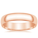 Slim Profile 5mm Wedding Ring Rose Gold 18k Wedding Band