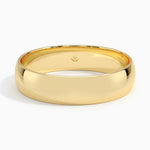Slim Profile 5mm Wedding Ring Yellow Gold 18k Wedding Band