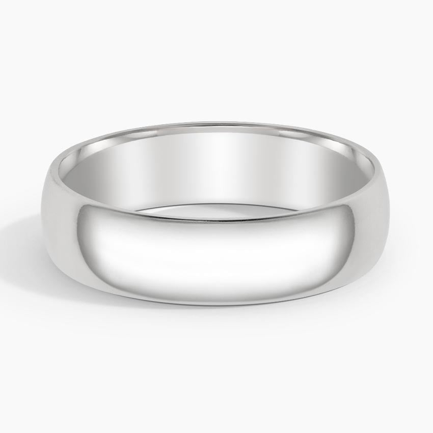 Slim Profile 6mm Wedding Ring Platinum Wedding Band