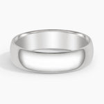 Slim Profile 6mm Wedding Ring Platinum Wedding Band