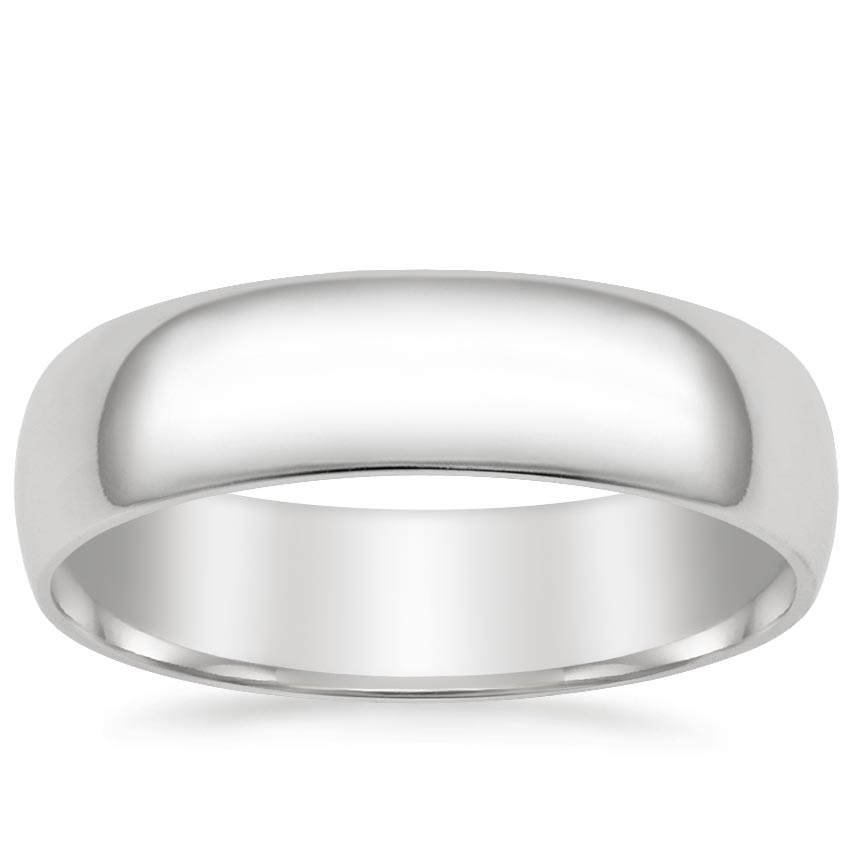 Slim Profile 6mm Wedding Ring Platinum Wedding Band
