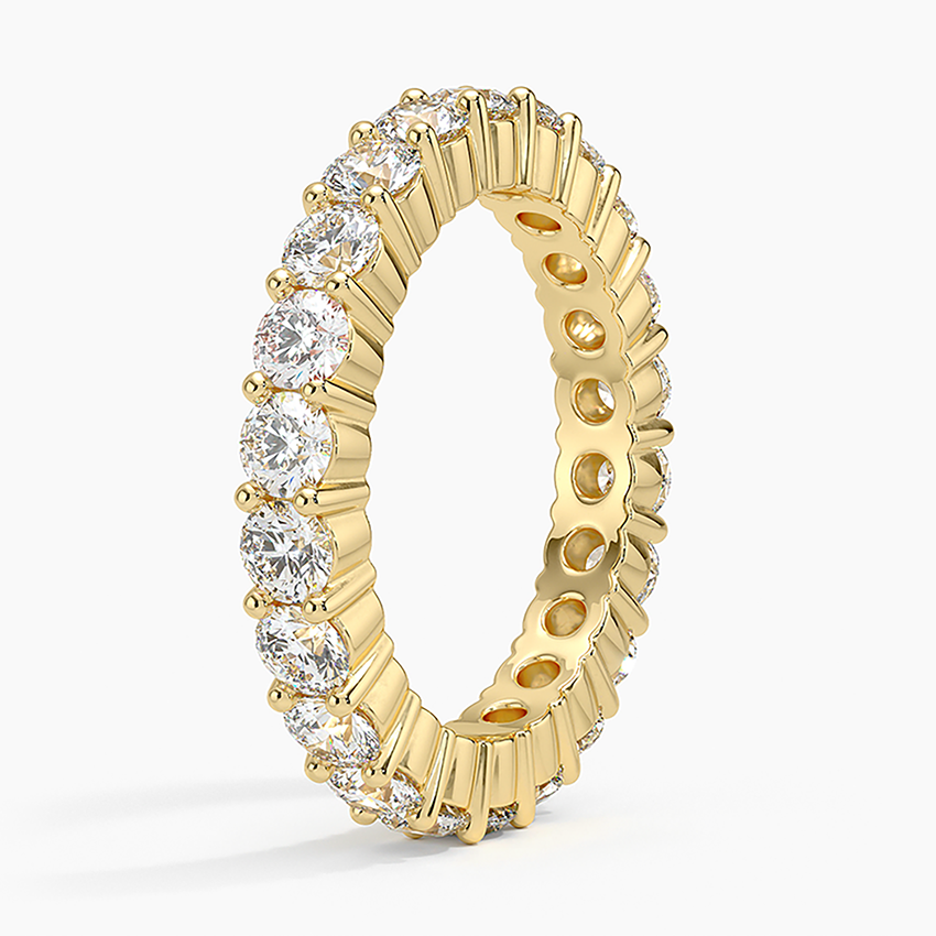 Eternity Diamond Ring (2 ct. tw.) Yellow Gold 18k Eternity Band
