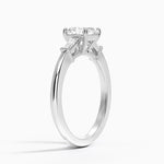 Symphony Tapered Baguette Three Stone Diamond Ring (1/5 ct. tw.) Platinum Asscher Engagement Ring