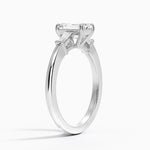 Symphony Tapered Baguette Three Stone Diamond Ring (1/5 ct. tw.) Platinum Emerald Engagement Ring