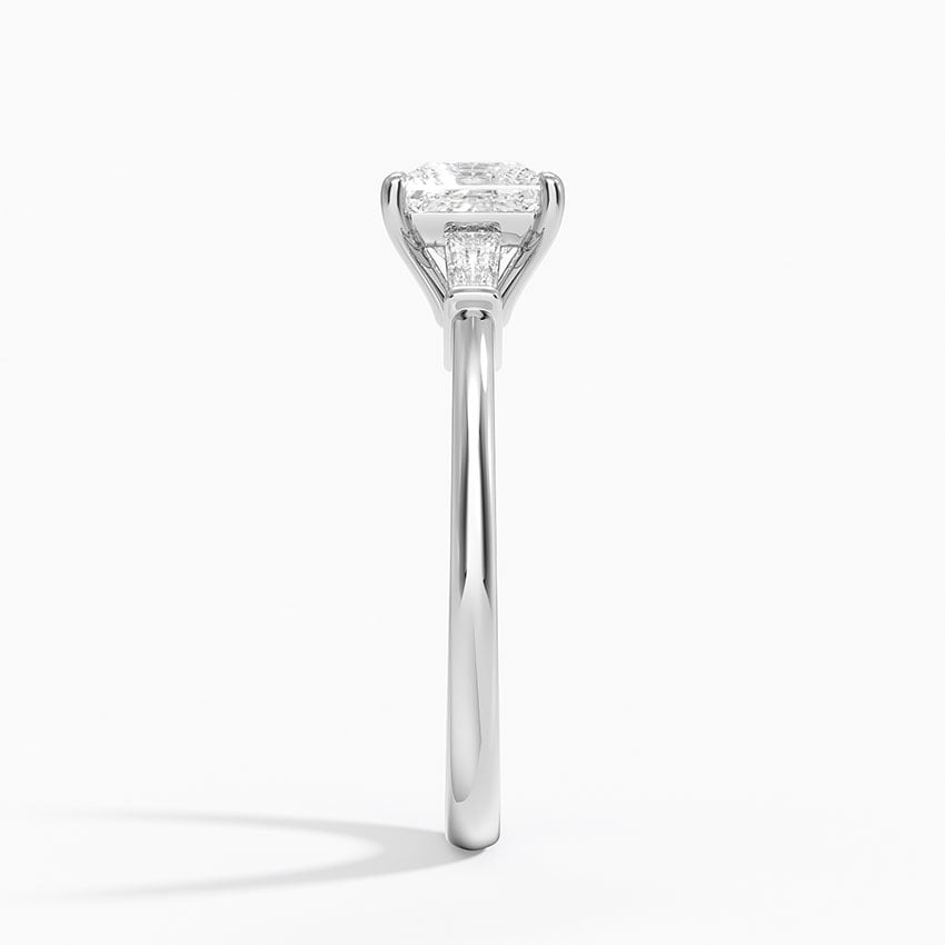 Symphony Tapered Baguette Three Stone Diamond Ring (1/5 ct. tw.) Platinum Princess Engagement Ring