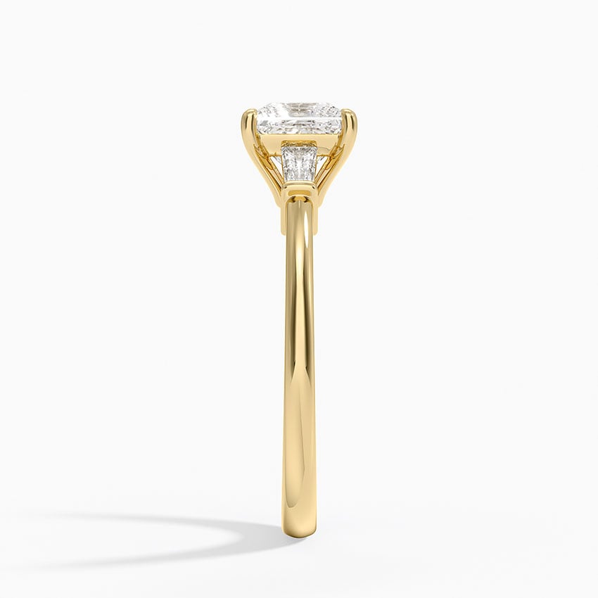 Symphony Tapered Baguette Three Stone Diamond Ring (1/5 ct. tw.) Yellow Gold 18k Princess Engagement Ring