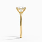 Symphony Tapered Baguette Three Stone Diamond Ring (1/5 ct. tw.) Yellow Gold 18k Radiant Engagement Ring