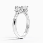 Petite Three Stone Trellis Diamond Ring (1/3 ct. tw.) Platinum Marquise Engagement Ring