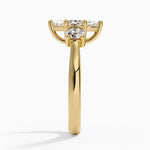 Petite Three Stone Trellis Diamond Ring (1/3 ct. tw.) Yellow Gold 18k Marquise Engagement Ring