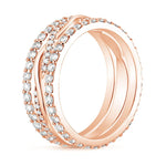 Twisted Vine Diamond Ring Stack (1 1/4 ct. tw.) Rose Gold 18k Eternity Band