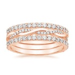 Twisted Vine Diamond Ring Stack (1 1/4 ct. tw.) Rose Gold 18k Eternity Band