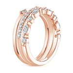 Tres Diamond Ring Stack (3/4 ct. tw.) Rose Gold 18k Wedding Band